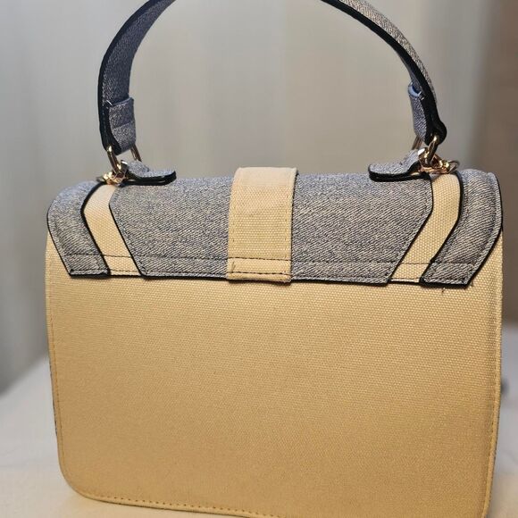 Aldo Women's Cream and Denim Purse - Picture 3 of 7